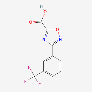 molecular formula C10H5F3N2O3 B1403579 3-[3-(Trifluoromethyl)phenyl]-1,2,4-oxadiazole-5-carboxylic acid CAS No. 944905-74-2