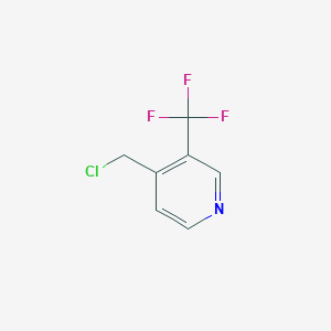 molecular formula C7H5ClF3N B1403583 4-(Chloromethyl)-3-(trifluoromethyl)pyridine CAS No. 1227574-95-9