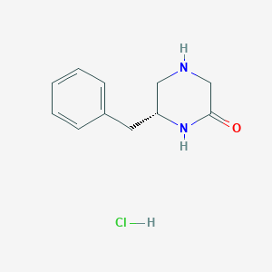 molecular formula C11H15ClN2O B14035851 (R)-6-benzylpiperazin-2-one HCl CAS No. 2230901-17-2
