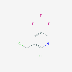 molecular formula C7H4Cl2F3N B1403588 2-Chloro-3-(chloromethyl)-5-(trifluoromethyl)pyridine CAS No. 1026086-96-3