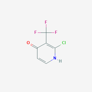 molecular formula C6H3ClF3NO B1403589 2-Chloro-4-hydroxy-3-(trifluoromethyl)pyridine CAS No. 1227580-87-1
