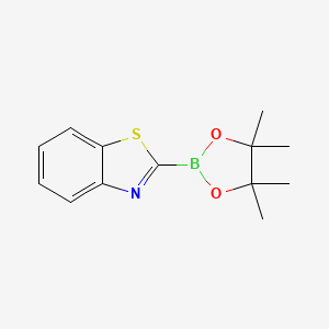 molecular formula C13H16BNO2S B1403590 2-(4,4,5,5-Tetramethyl-1,3,2-dioxaborolan-2-YL)benzo[D]thiazole CAS No. 1316275-48-5