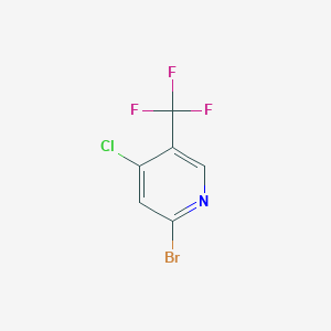 molecular formula C6H2BrClF3N B1403600 2-Bromo-4-chloro-5-(trifluoromethyl)pyridine CAS No. 1211587-96-0