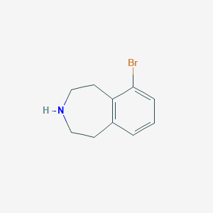 molecular formula C10H12BrN B1403609 6-Bromo-2,3,4,5-tetrahydro-1H-benzo[d]azepine CAS No. 1379378-74-1