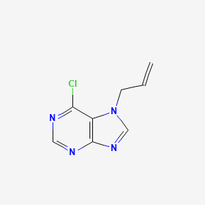 molecular formula C8H7ClN4 B14036129 7-Allyl-6-chloro-7H-purine 
