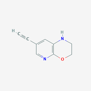 molecular formula C9H8N2O B14036155 7-Ethynyl-2,3-dihydro-1H-pyrido[2,3-b][1,4]oxazine 
