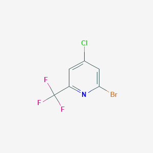 molecular formula C6H2BrClF3N B1403616 2-溴-4-氯-6-(三氟甲基)吡啶 CAS No. 1211537-26-6