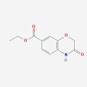 molecular formula C11H11NO4 B1403618 3-氧代-3,4-二氢-2H-1,4-苯并恶嗪-7-甲酸乙酯 CAS No. 1038478-70-4