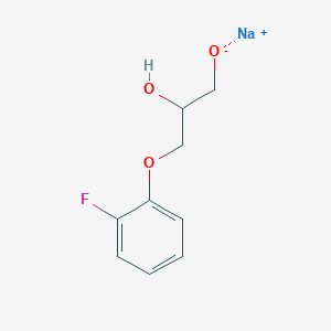 B1403635 Sodium 3-(2-fluorophenoxy)-2-hydroxypropan-1-olate CAS No. 1216041-80-3