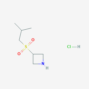 molecular formula C7H16ClNO2S B1403639 3-(Isobutylsulfonyl)azetidine CAS No. 1864063-82-0