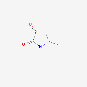 molecular formula C6H9NO2 B14036429 1,5-Dimethylpyrrolidine-2,3-dione 