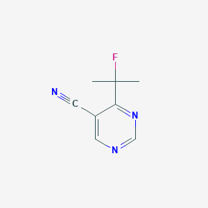 molecular formula C8H8FN3 B1403647 4-(2-氟丙基)嘧啶-5-碳腈 CAS No. 1427195-26-3