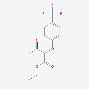 molecular formula C13H13F3O4 B1403653 Ethyl 2-(4-(trifluoromethy)phenoxy)acetoacetate CAS No. 1053657-44-5