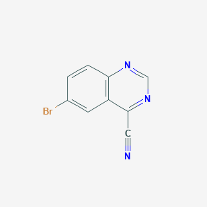 molecular formula C9H4BrN3 B1403660 6-溴喹唑啉-4-碳腈 CAS No. 1204334-27-9