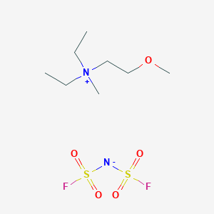 molecular formula C8H20F2N2O5S2 B1403663 N,N-Diethyl-N-methyl-N-(2-methoxyethyl)ammonium imidodisulfuryl fluoride CAS No. 1079129-48-8