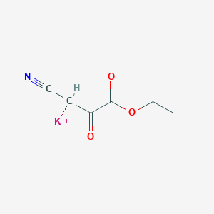 B1403666 Potassium 1-cyano-3-ethoxy-2,3-dioxopropan-1-ide CAS No. 92664-05-6