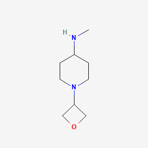 B1403670 N-methyl-1-(oxetan-3-yl)piperidin-4-amine CAS No. 1416323-12-0