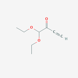 molecular formula C8H12O3 B1403671 1,1-二乙氧基丁-3-炔-2-酮 CAS No. 25234-85-9