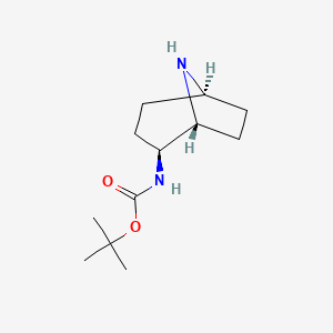 molecular formula C12H22N2O2 B1403674 exo-2-(Boc-amino)-8-azabicyclo[3.2.1]octane CAS No. 1408074-85-0