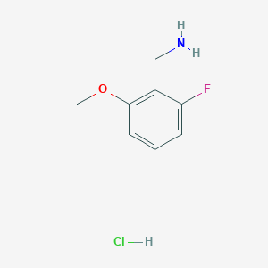 molecular formula C8H11ClFNO B1403681 (2-Fluoro-6-methoxyphenyl)methanamine hydrochloride CAS No. 1214366-31-0