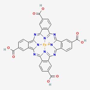 molecular formula C36H16FeN8O8 B14036816 Iron(II) 2,9,16,23-tetra(carboxy)phthalocyanine 