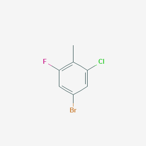 molecular formula C7H5BrClF B1403682 5-Bromo-1-chloro-3-fluoro-2-methylbenzene CAS No. 1806058-46-7