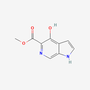molecular formula C9H8N2O3 B1403684 Methyl 4-hydroxy-1H-pyrrolo[2,3-c]pyridine-5-carboxylate CAS No. 1359702-90-1