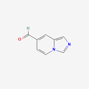 molecular formula C8H6N2O B14036890 Imidazo[1,5-a]pyridine-7-carbaldehyde CAS No. 1558166-65-6