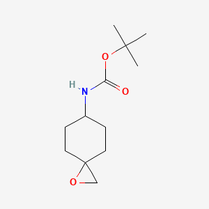 molecular formula C12H21NO3 B1403696 Tert-butyl 1-oxaspiro[2.5]octan-6-ylcarbamate CAS No. 1214900-26-1