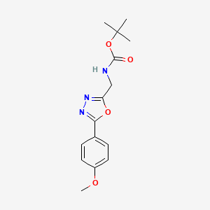 2-tert-Butyloxycarbonylaminomethyl-[5-(4-methoxyphenyl)-[1,3,4]oxadiazole