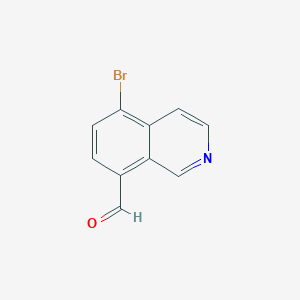 molecular formula C10H6BrNO B14037024 5-Bromoisoquinoline-8-carbaldehyde 