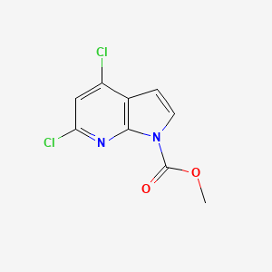 molecular formula C9H6Cl2N2O2 B1403703 Methyl 4,6-dichloro-1H-pyrrolo[2,3-b]pyridine-1-carboxylate CAS No. 1125592-35-9
