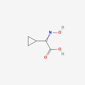 molecular formula C5H7NO3 B1403706 2-Cyclopropyl-2-(hydroxyimino)acetic acid CAS No. 936097-37-9