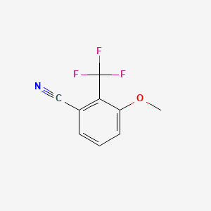 molecular formula C9H6F3NO B1403708 3-Methoxy-2-(trifluoromethyl)benzonitrile CAS No. 1214385-02-0