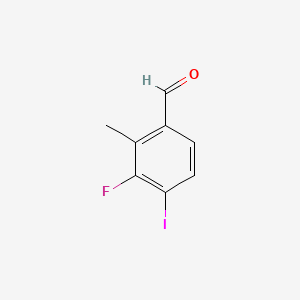 molecular formula C8H6FIO B14037083 3-Fluoro-4-iodo-2-methylbenzaldehyde 