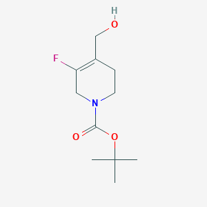 molecular formula C11H18FNO3 B1403713 tert-Butyl 3-fluoro-4-(hydroxymethyl)-5,6-dihydropyridine-1(2H)-carboxylate CAS No. 1237526-40-7