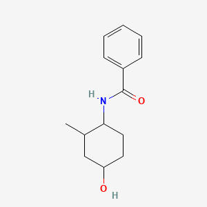 molecular formula C14H19NO2 B14037214 N-(4-hydroxy-2-methylcyclohexyl)benzamide 