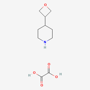 molecular formula C10H17NO5 B1403726 4-(Oxetan-3-yl)piperidine oxalate CAS No. 1394319-81-3