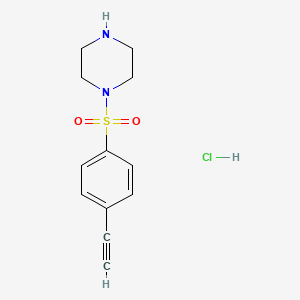 B1403730 1-(4-Ethynylphenyl)sulfonylpiperazine hydrochloride CAS No. 1439818-89-9