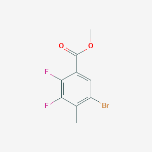 molecular formula C9H7BrF2O2 B14037353 Methyl 5-bromo-2,3-difluoro-4-methylbenzoate 