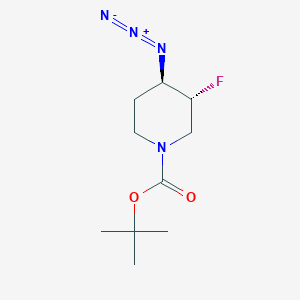 molecular formula C10H17FN4O2 B1403737 trans-4-azido-1-Boc-3-fluoropiperidine CAS No. 1356634-02-0