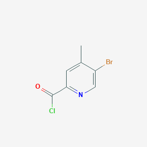 molecular formula C7H5BrClNO B1403755 5-Bromo-4-methylpyridine-2-carbonyl chloride CAS No. 1211537-23-3