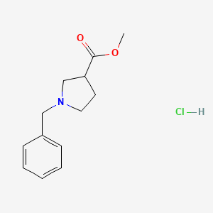 molecular formula C13H18ClNO2 B1403756 Methyl 1-benzylpyrrolidine-3-carboxylate hydrochloride CAS No. 1087209-93-5