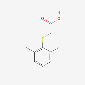 molecular formula C10H12O2S B14037563 2-((2,6-Dimethylphenyl)thio)acetic acid 