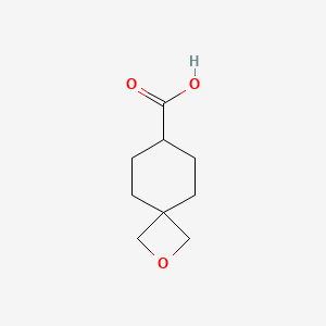 molecular formula C9H14O3 B1403757 2-Oxaspiro[3.5]nonane-7-carboxylic acid CAS No. 1416323-16-4
