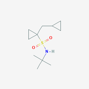 N-(Tert-butyl)-1-(cyclopropylmethyl)cyclopropane-1-sulfonamide