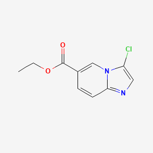 molecular formula C10H9ClN2O2 B1403773 Ethyl 3-chloroimidazo[1,2-a]pyridine-6-carboxylate CAS No. 1427460-48-7