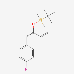 molecular formula C16H23FOSi B1403780 Tert-butyl{[1-(4-fluorobenzylidene)prop-2-en-1-yl]oxy}dimethylsilane CAS No. 860642-36-0