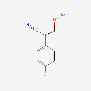 molecular formula C9H5FNNaO B1403789 sodium (Z)-2-cyano-2-(4-fluorophenyl)ethylenolate CAS No. 1379415-37-8