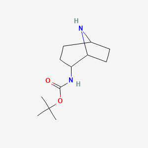 molecular formula C12H22N2O2 B1403791 2-(Boc-amino)-8-azabicyclo[3.2.1]octane CAS No. 1419101-51-1